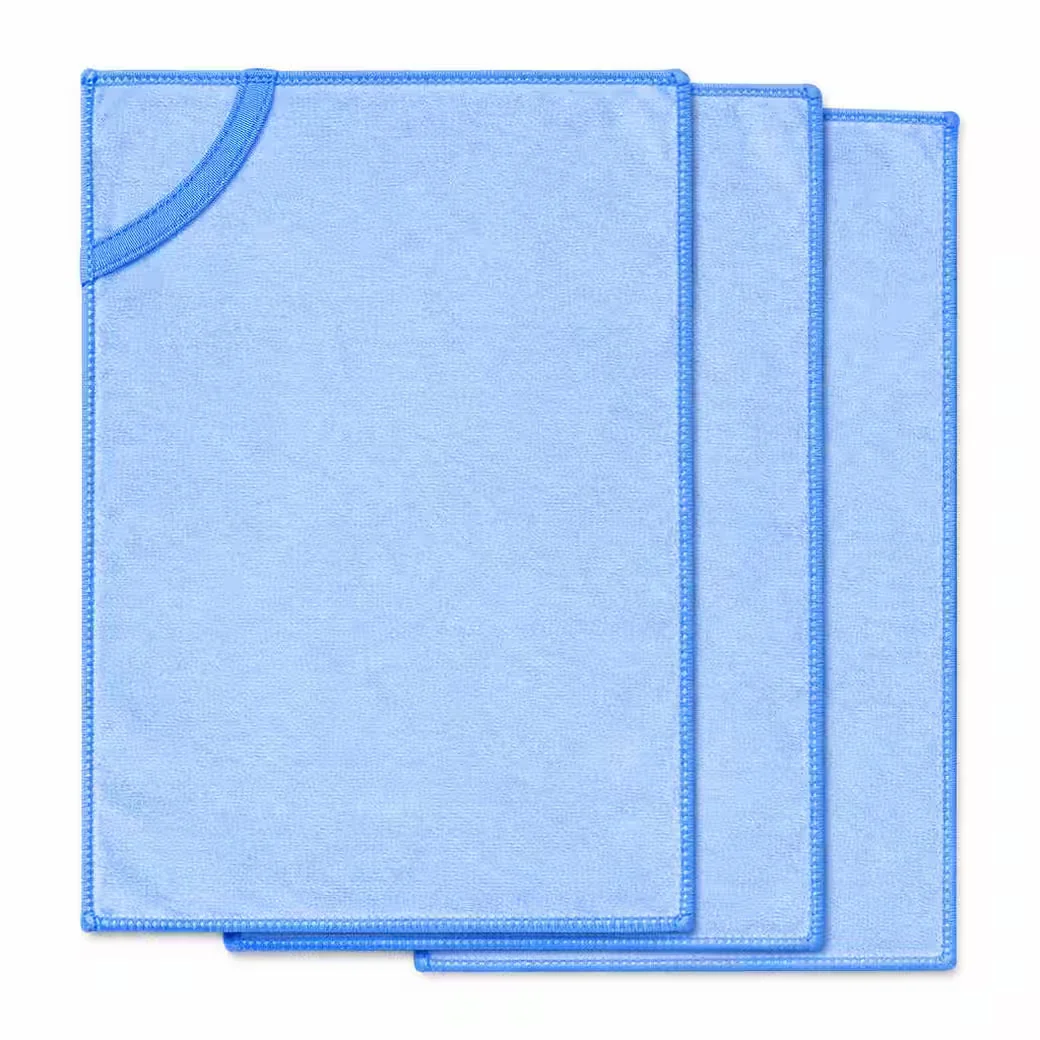 3er Set Profi Glastücher 500x700 mm 300g/m² – Mikrofasertuch für Fenst Reinigungstuch