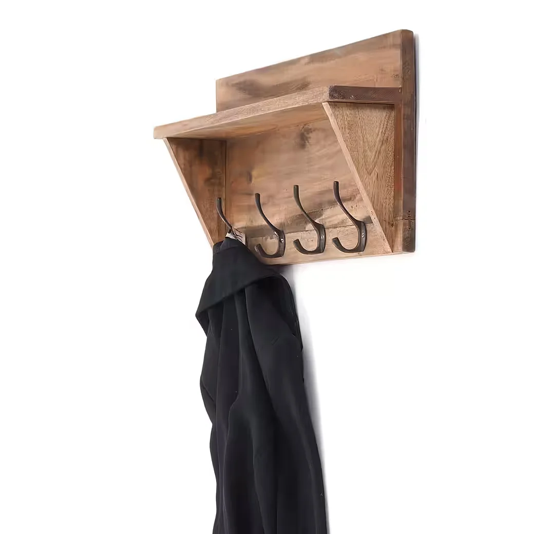 Wandgarderobe WANDGARDEROBE MIT REGAL "VINTAGE", 60x26cm (BxH), Kleiderhaken, 01