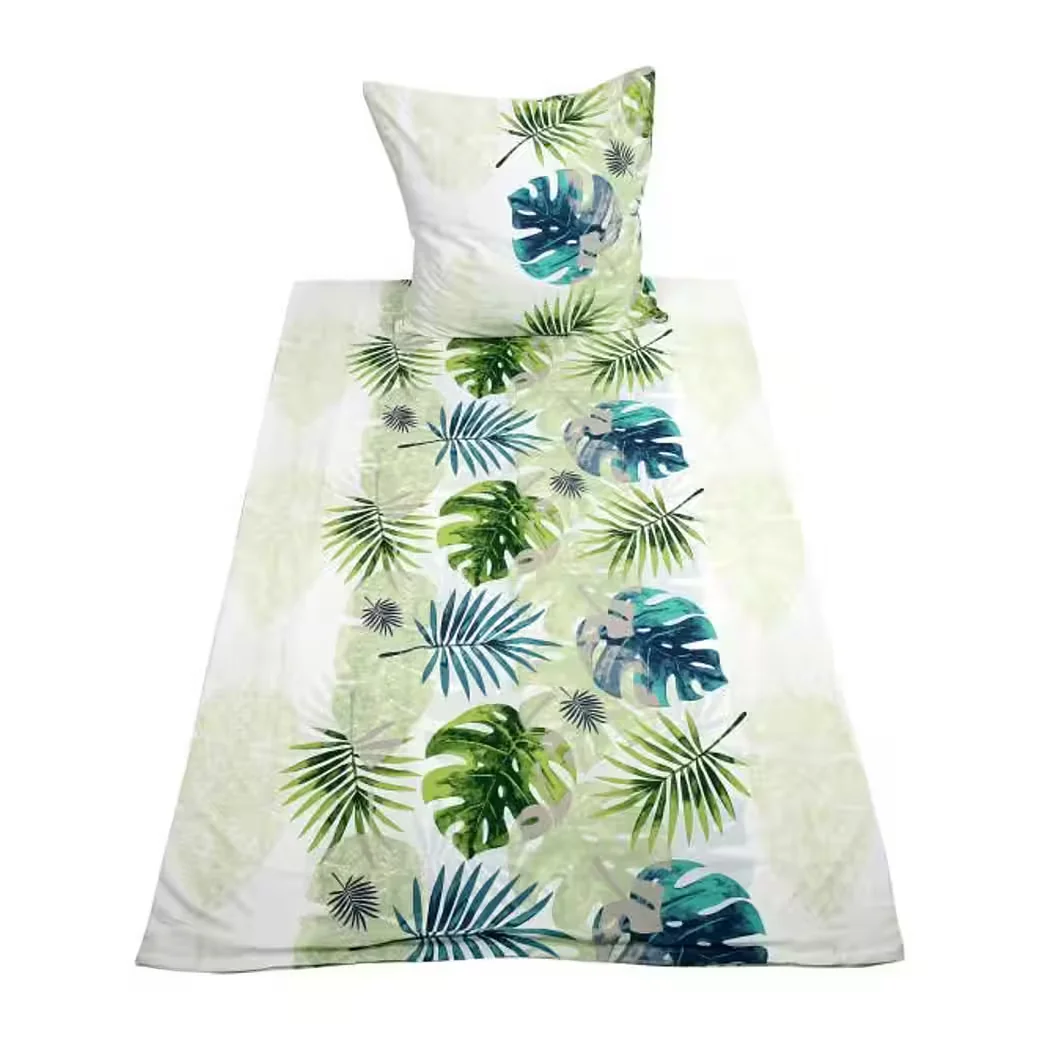 HTI-Living Bettwäsche Set zweiteilig 135 x 200 Monstera