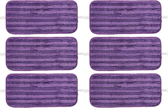 Wischmopp 6er Mikrofaser Wischpads Swiffer Wet Jet Waschbar Ersatz