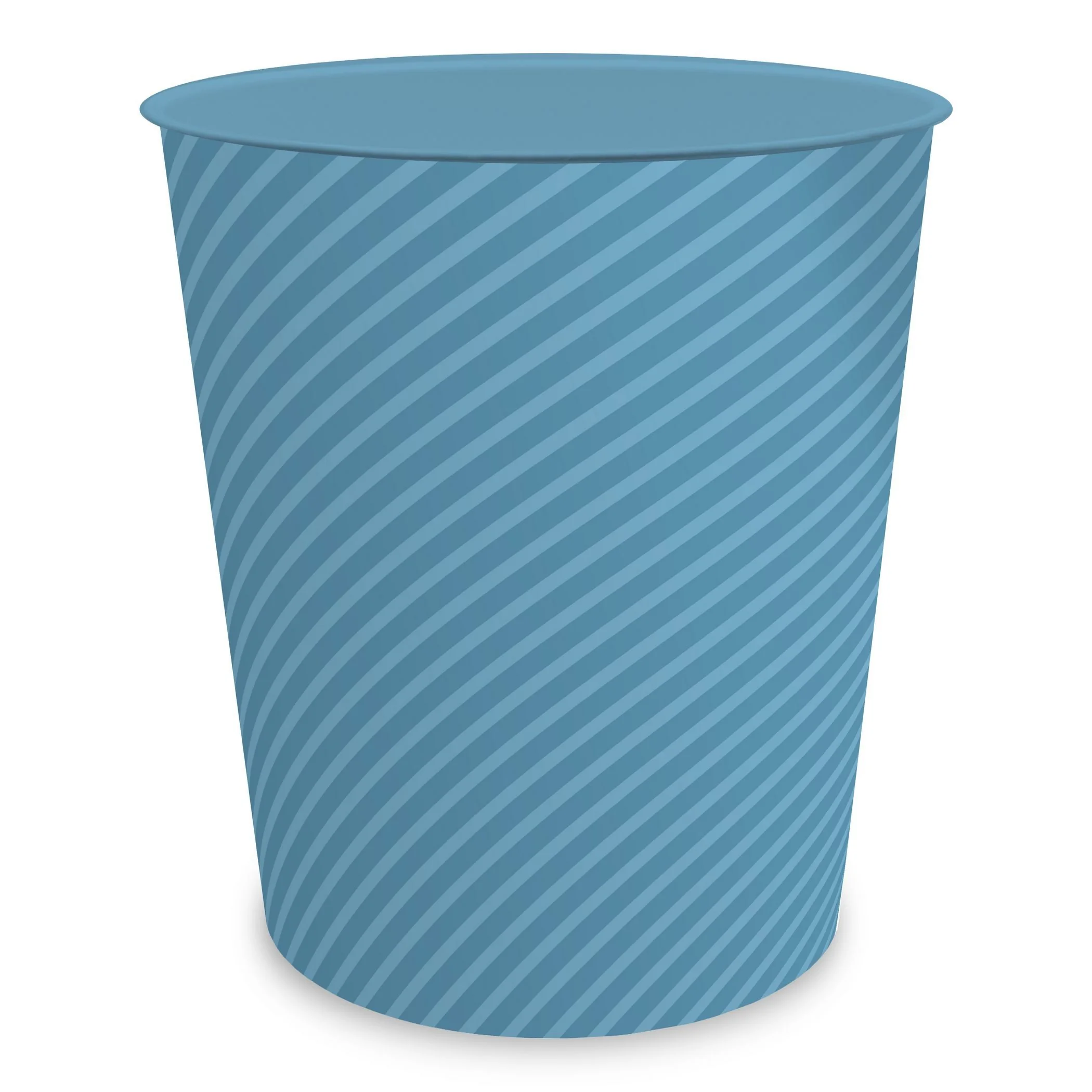 ITENGA Papierkorb 11 Liter STRIPE pastellblau Nordic Blue