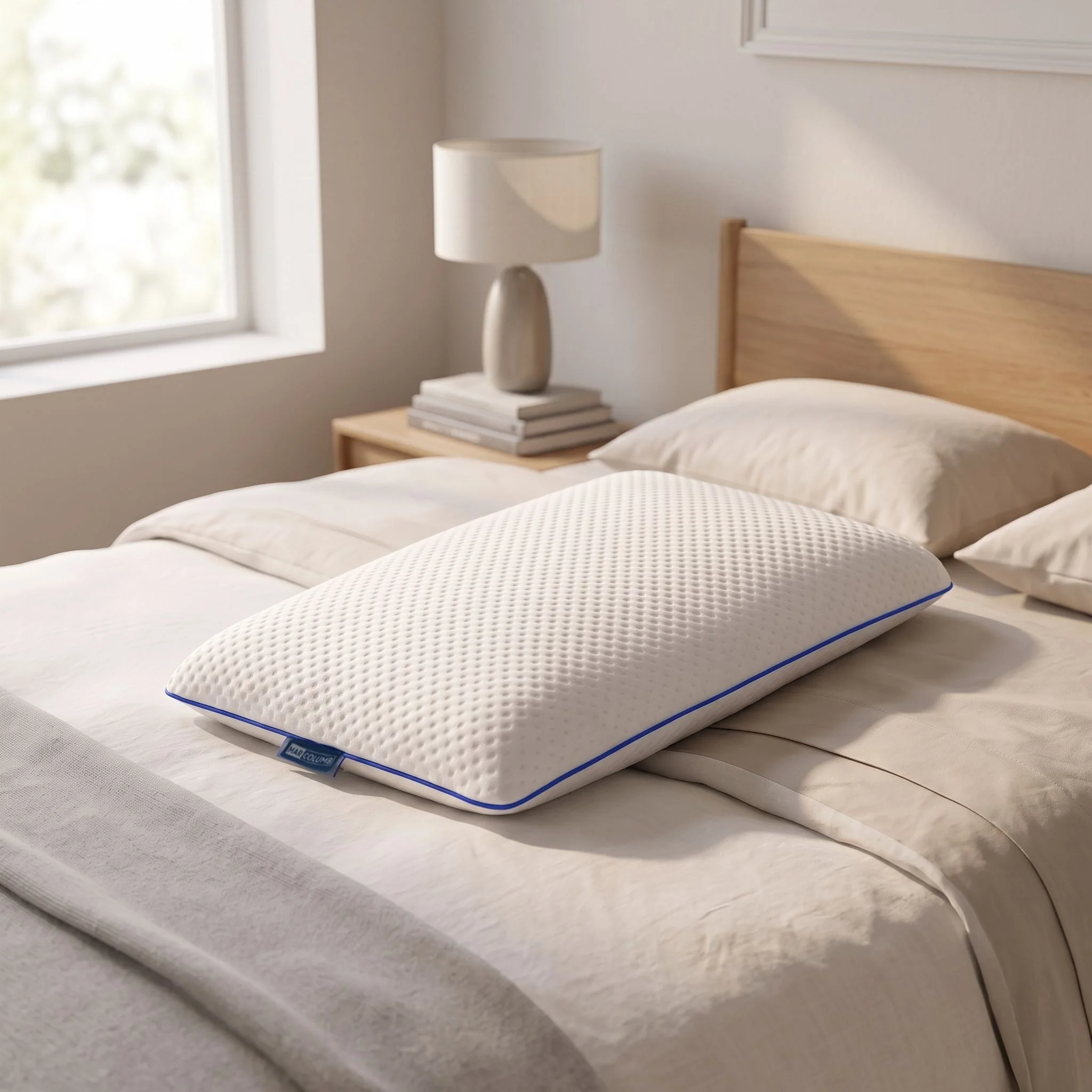 MARCOLUMB Kopfkissen MARCOLUMB Kinderkissen Memory Foam 60 x 40 x 6 cm mit Tragetasche