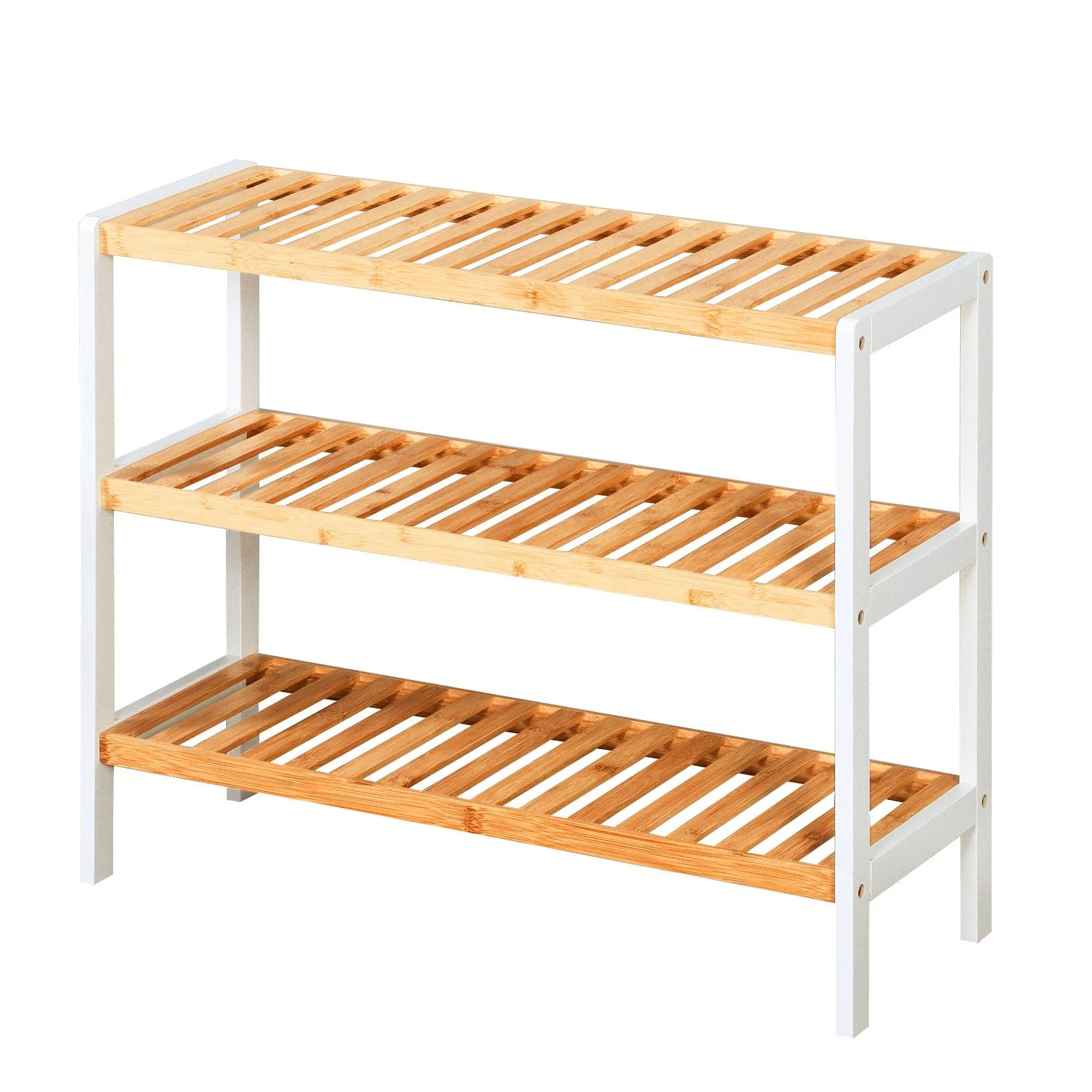 FLOORDIREKT Schuhregal aus Bambus Michigan, Stilvoll und platzsparend