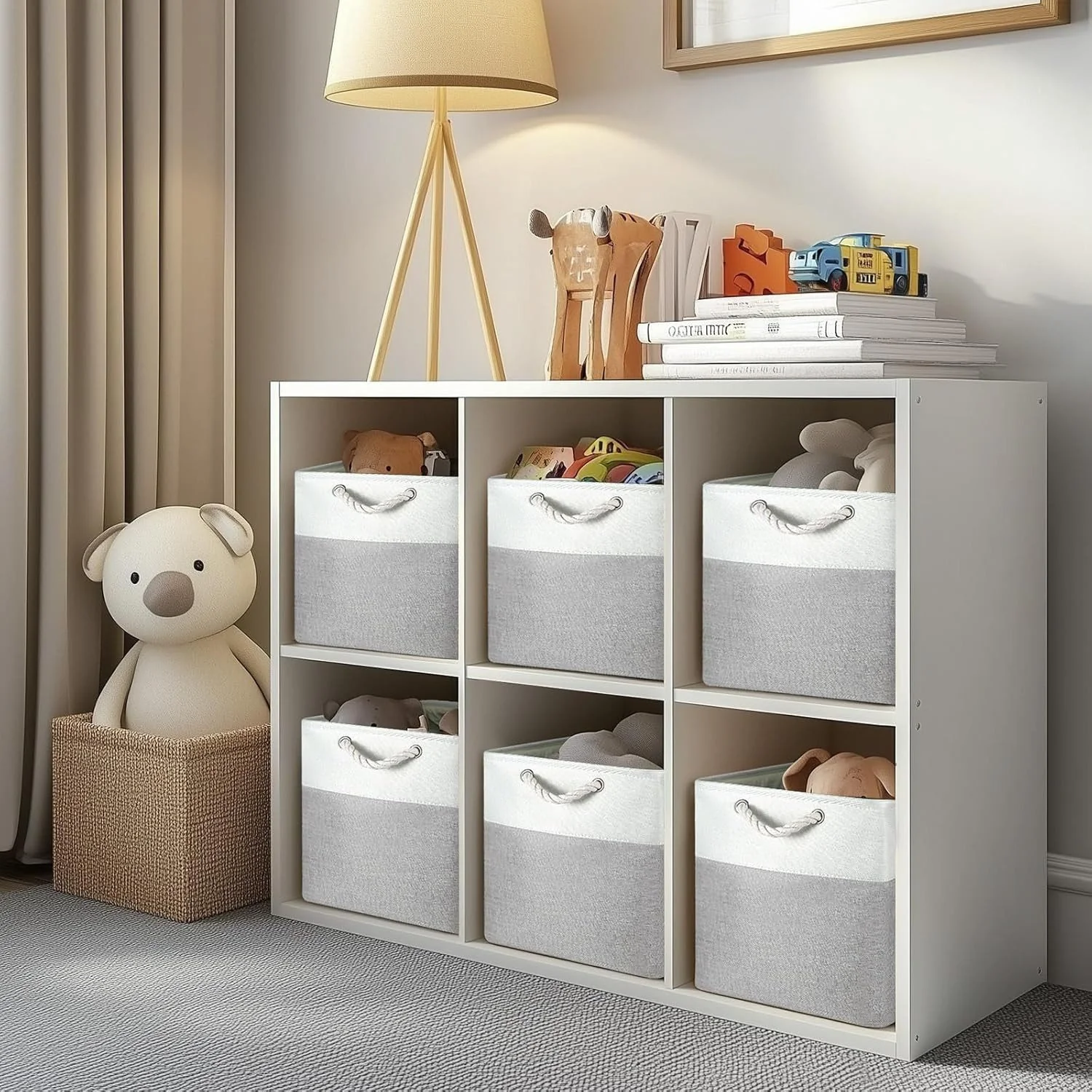 YOUYIJIA Aufbewahrungsbox Vierteiliges Set Foldable Storage Box with Handles