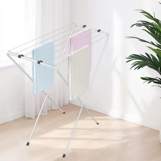 Spetebo Wäscheständer klein klappbar 6 m Trockenlänge 88 x 83 cm