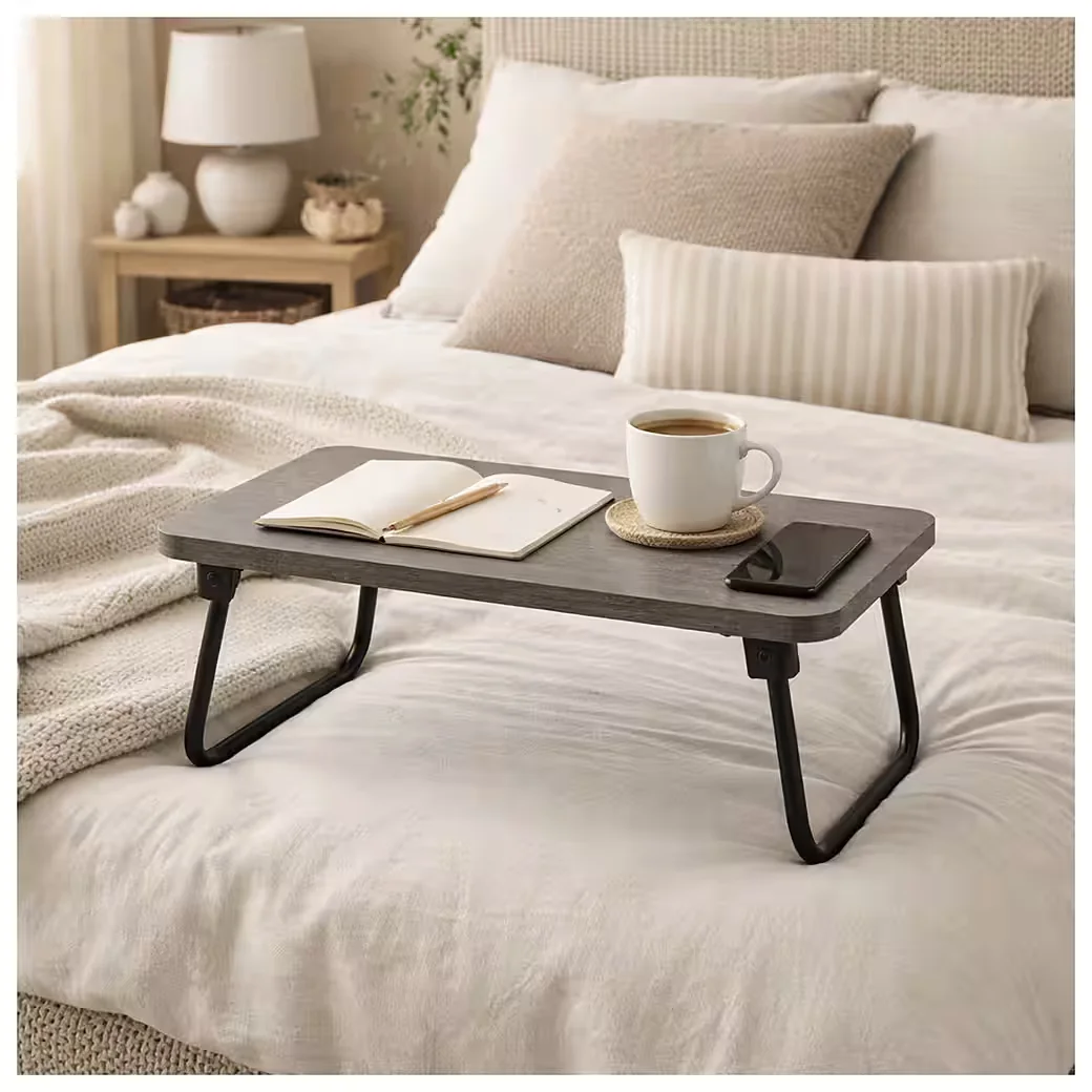 HTI-Living Laptoptisch Frühstückstablett fürs Bett Betonoptik