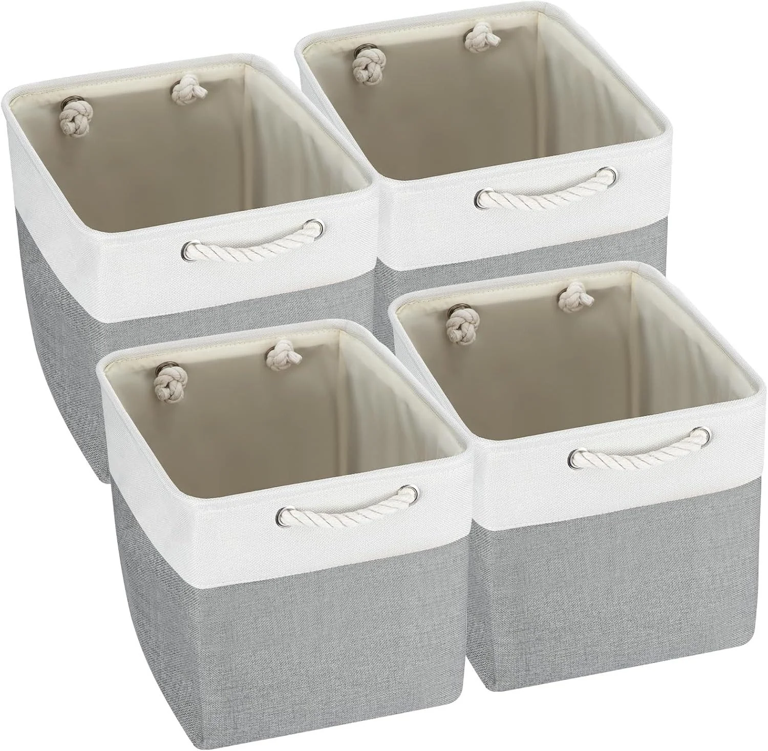 YOUYIJIA Aufbewahrungsbox Vierteiliges Set Foldable Storage Box with Handles