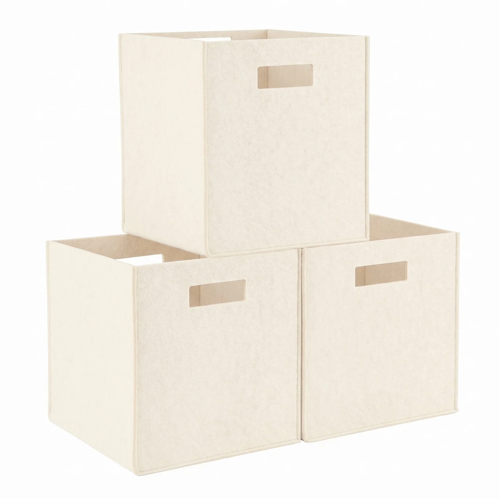 YOUYIJIA Aufbewahrungsbox Filz-Aufbewahrungsbox 31x31x31 cm – Faltbare Regalbox, Organizer-Korb
