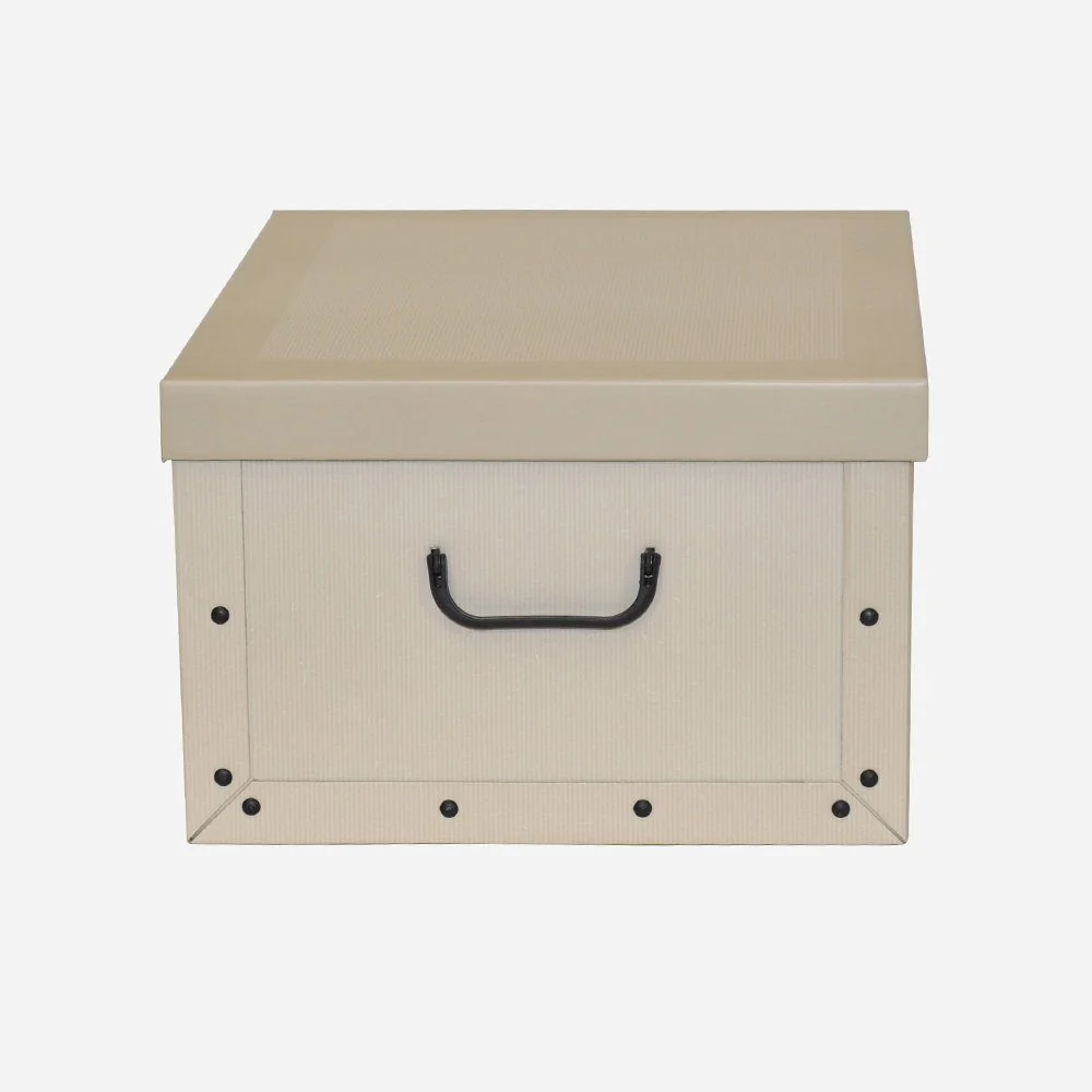 KREHER Aufbewahrungsbox Dekokarton Motiv Classic White