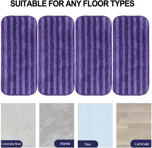 Wischmopp 6er Mikrofaser Wischpads Swiffer Wet Jet Waschbar Ersatz
