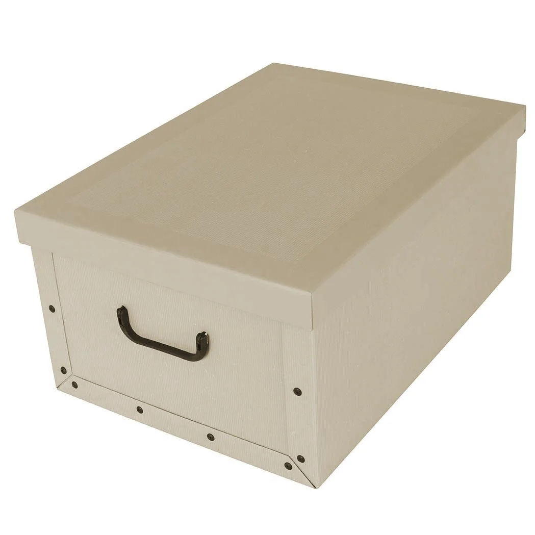 KREHER Aufbewahrungsbox Dekokarton Motiv Classic White