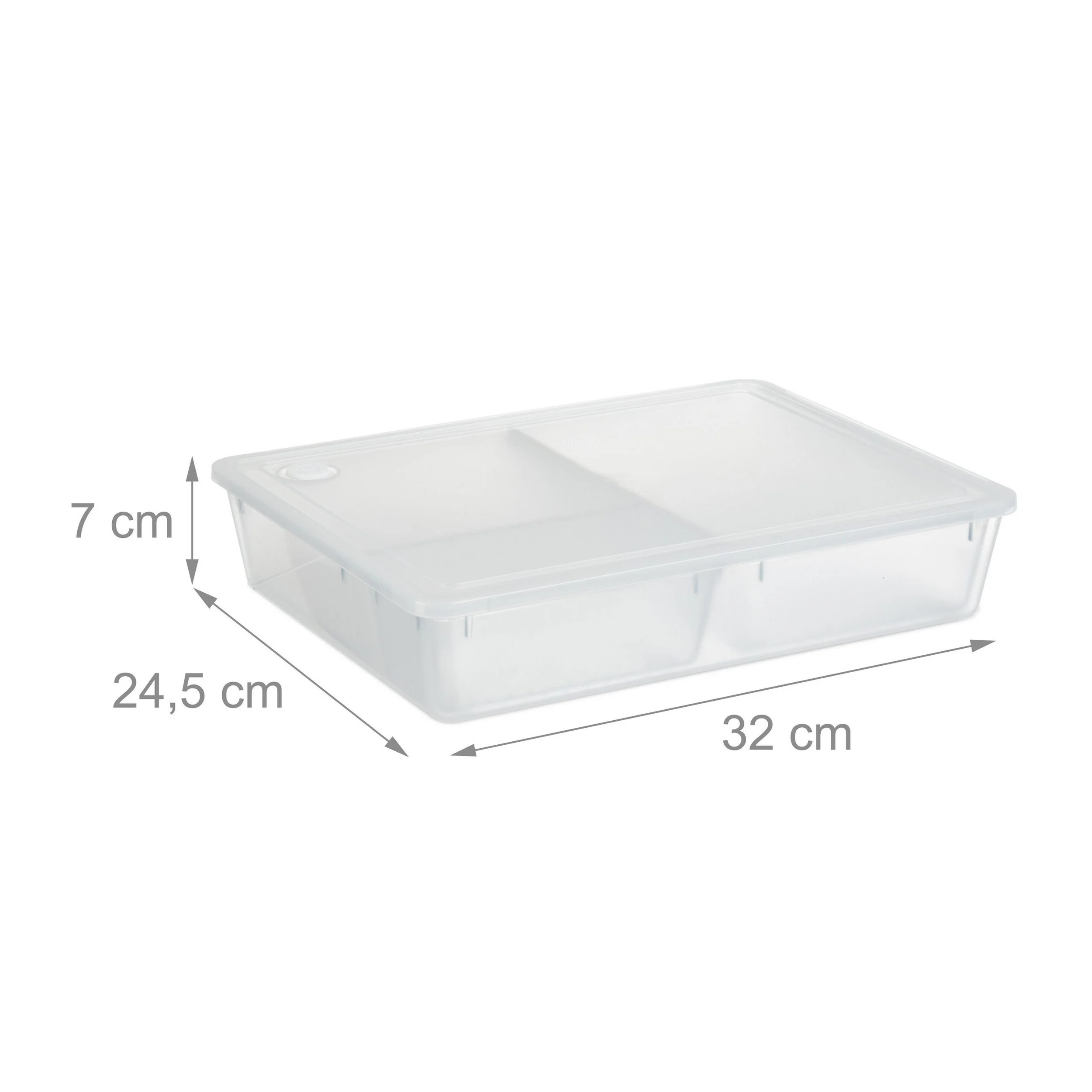 Relaxdays Aufbewahrungsbox mit 3 Fächern Organizer