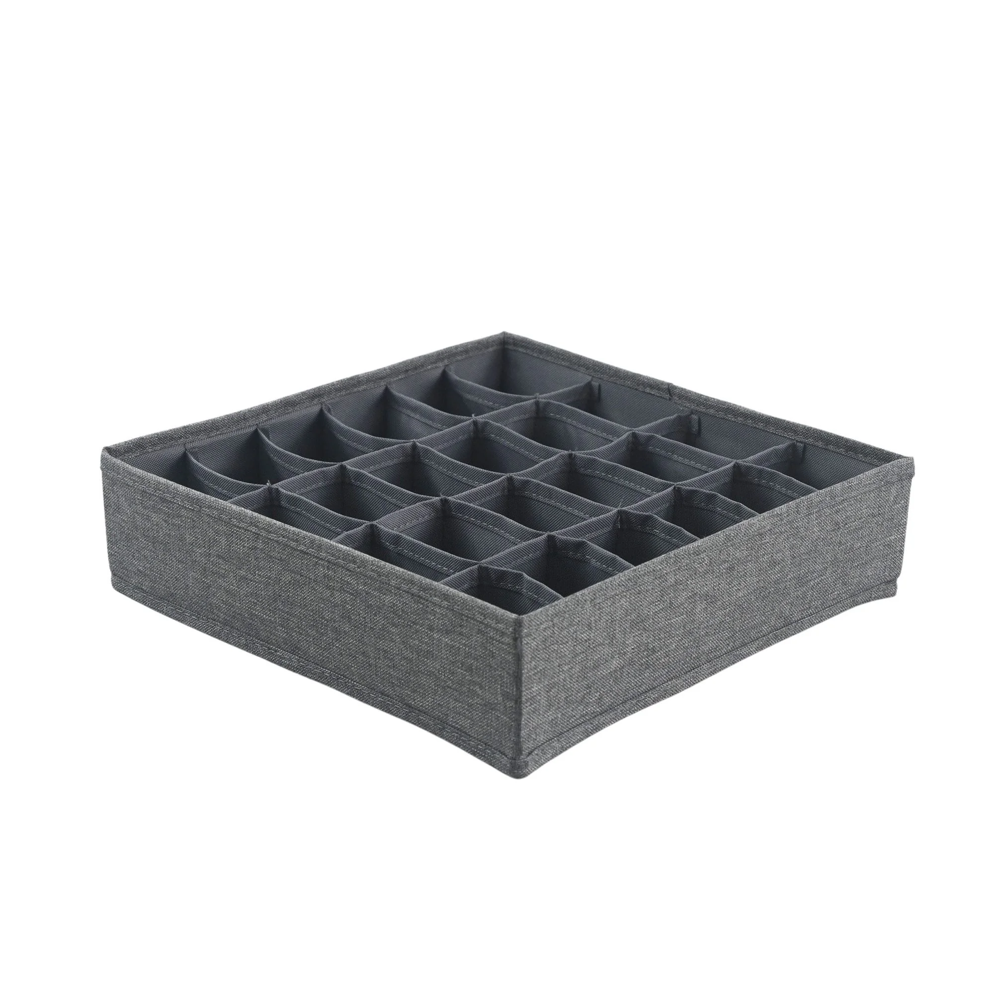 HAUSLEBEN Organizer Box 30x30x8 cm, 24 Fächer, faltbar