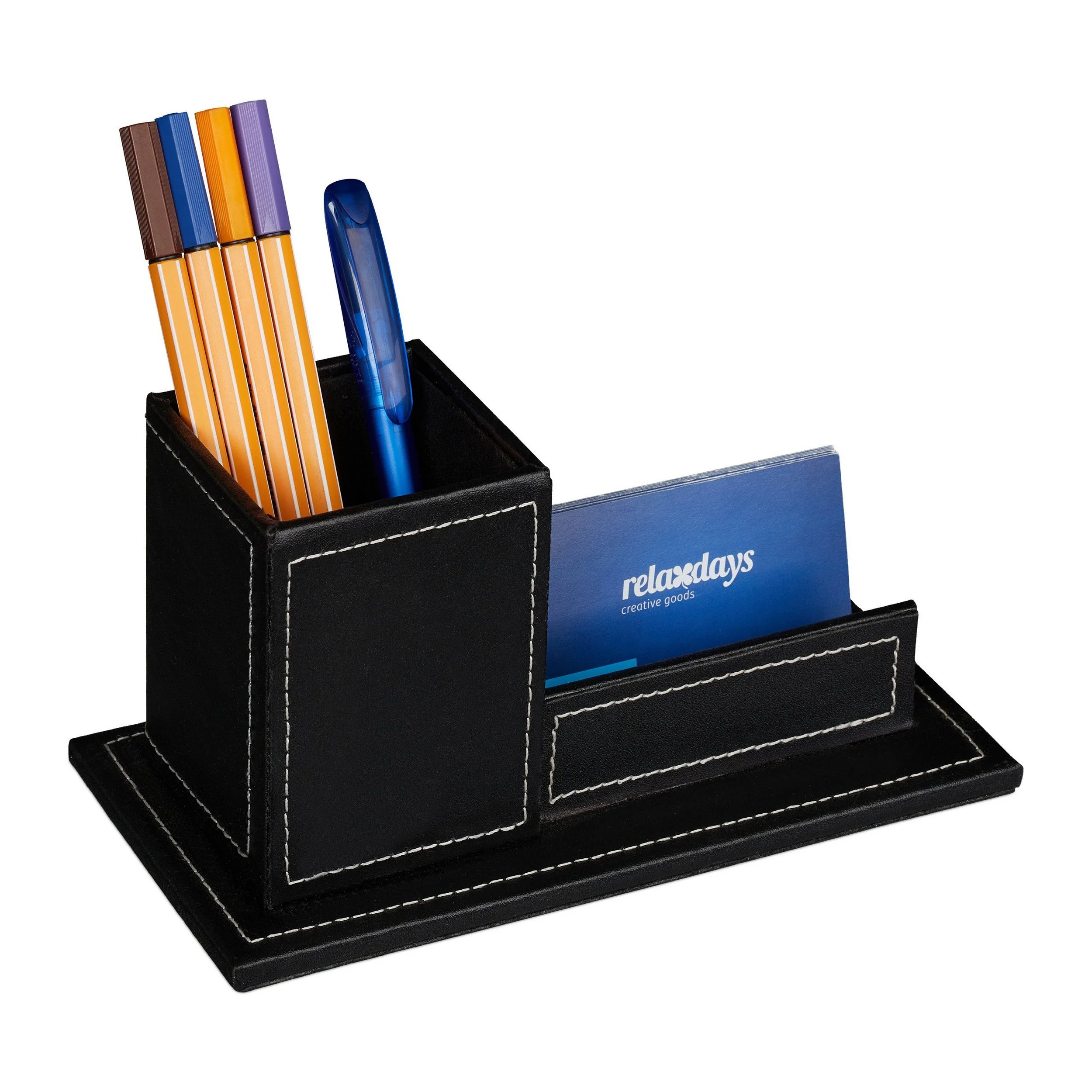 RELAXDAYS Organizer Schreibtisch Organizer für Visitenkarten