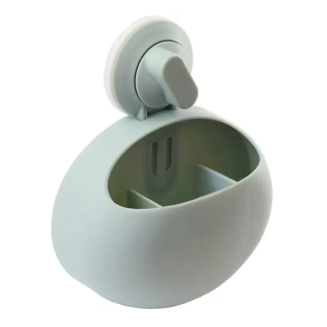 LANTELME Zahnbürstenhalter 2 Stück Set mit Saugnapf Utensilienhalter für Zahnpasta Zahnbürsten (2 Zahnbürsten Halter im Set)