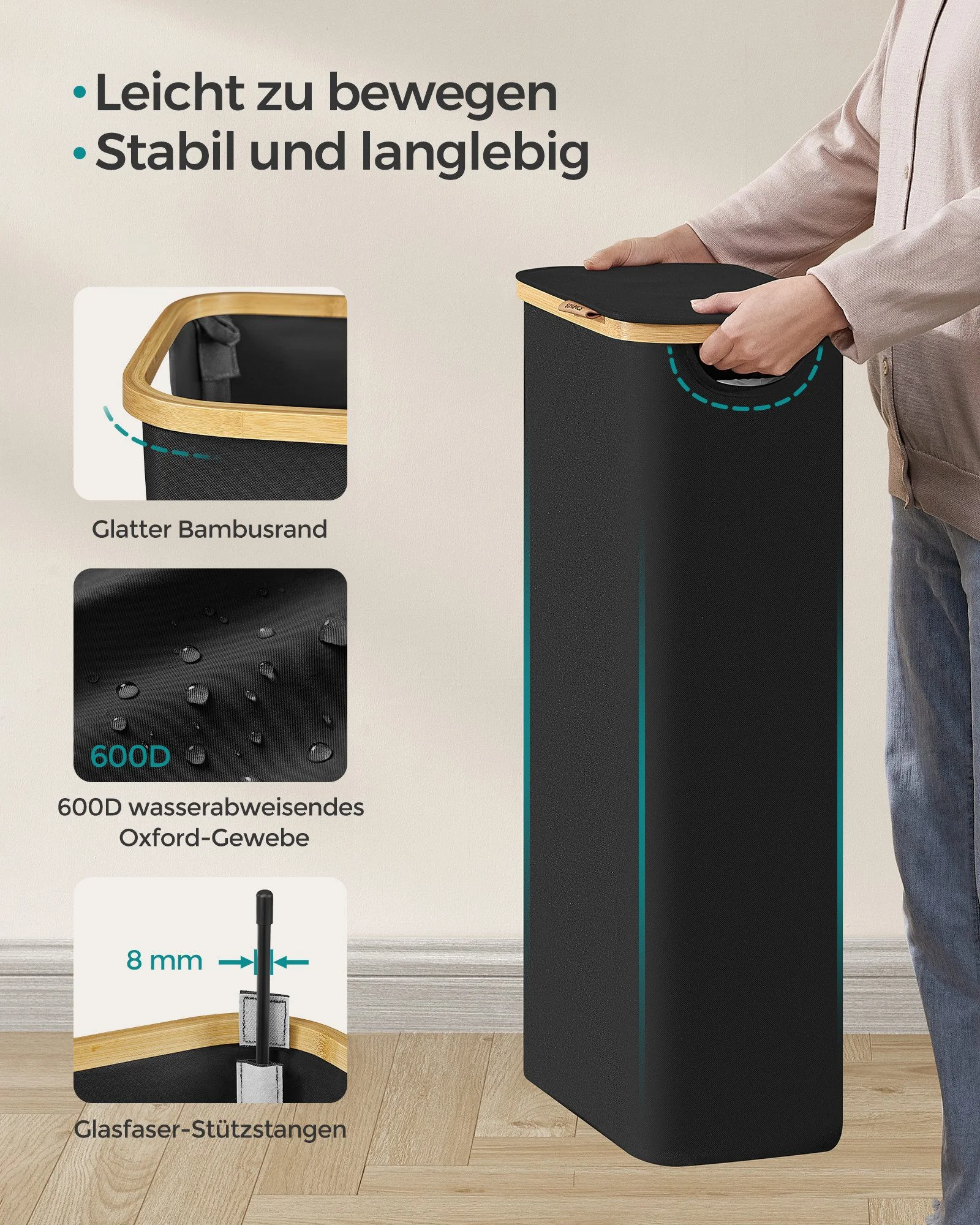 SONGMICS Wäschekorb