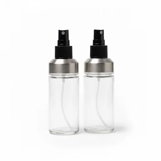 Ölspender 2x Glas-Sprühflaschen Öl & Essig Zerstäuber Spray Ölsprüher