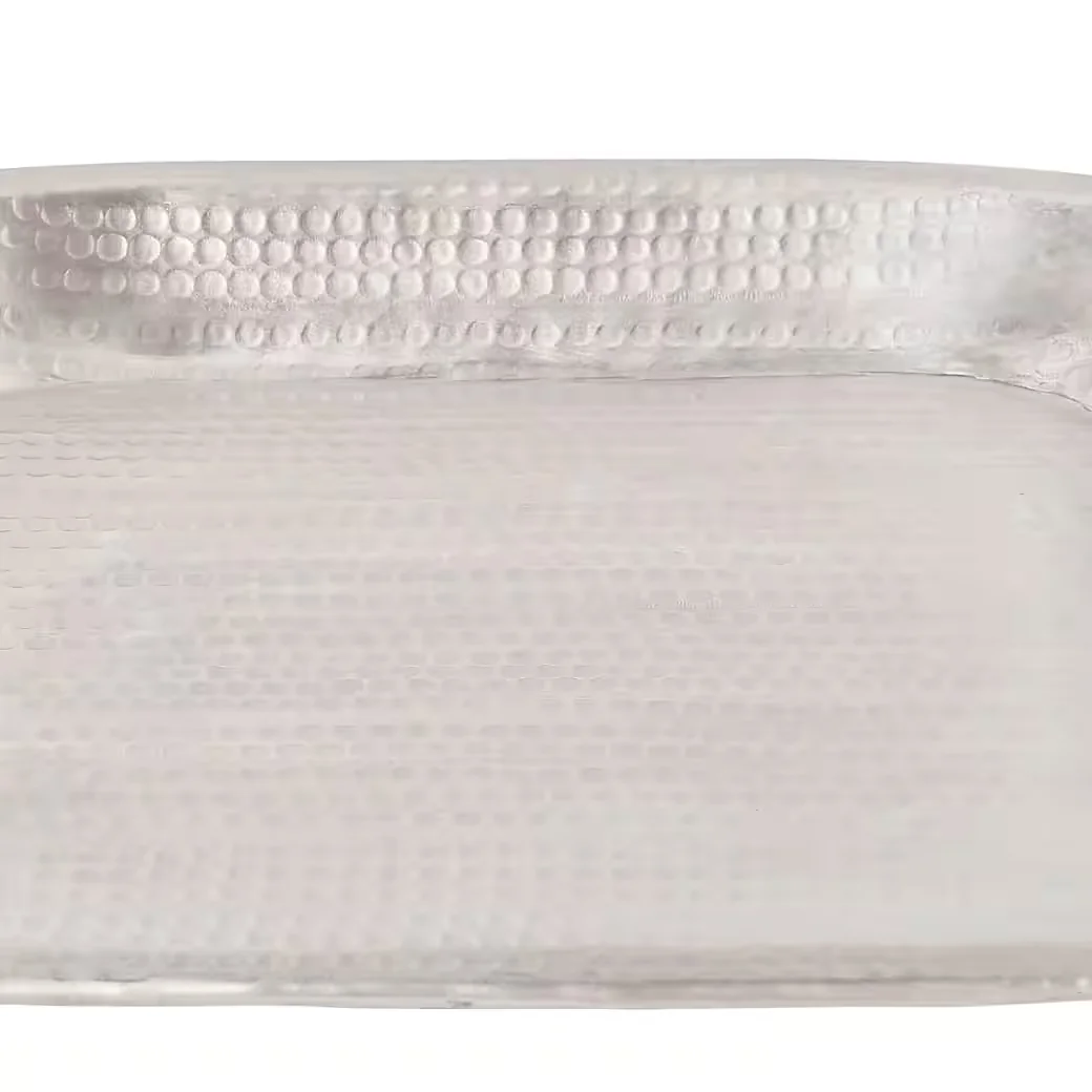 Dekotablett Quadratisches orientalisches Serviertablett Hosna aus Alu Silber 34 cm