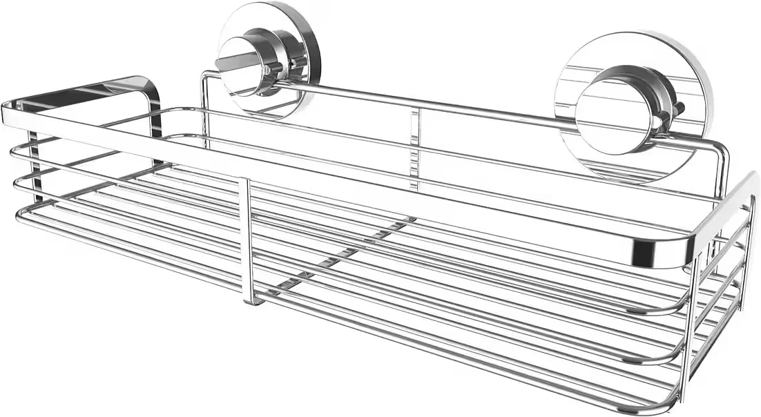 CORNAT Duschregal 3 in 1 extra langer flacher Korb Wandmontage