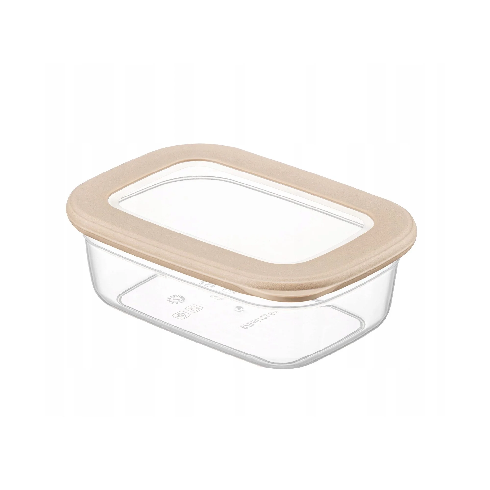 CRALEX Vorratsdose CRALEX Tosca 2-tlg. Set aus rechteckigen Lebensmittelbehältern - Beige