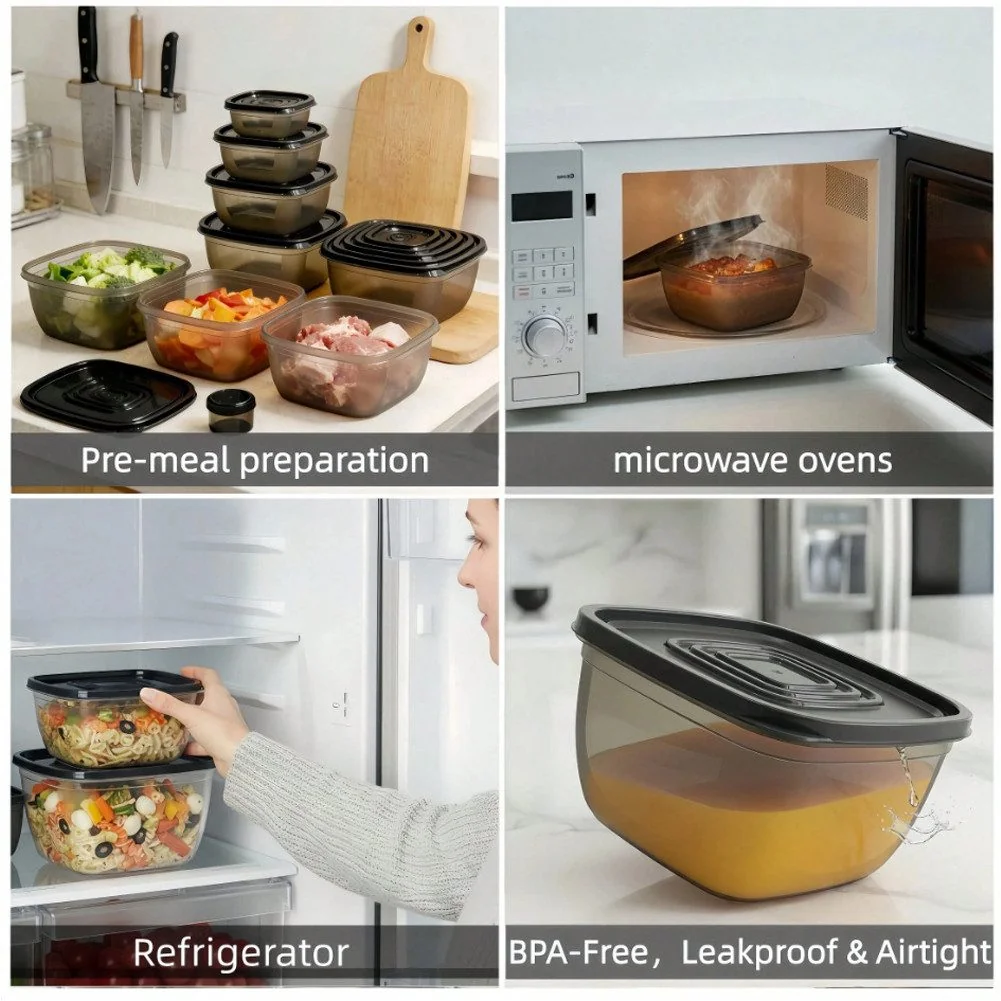 FANNOU Frischhaltedosen Meal Prep Boxen mit Deckel