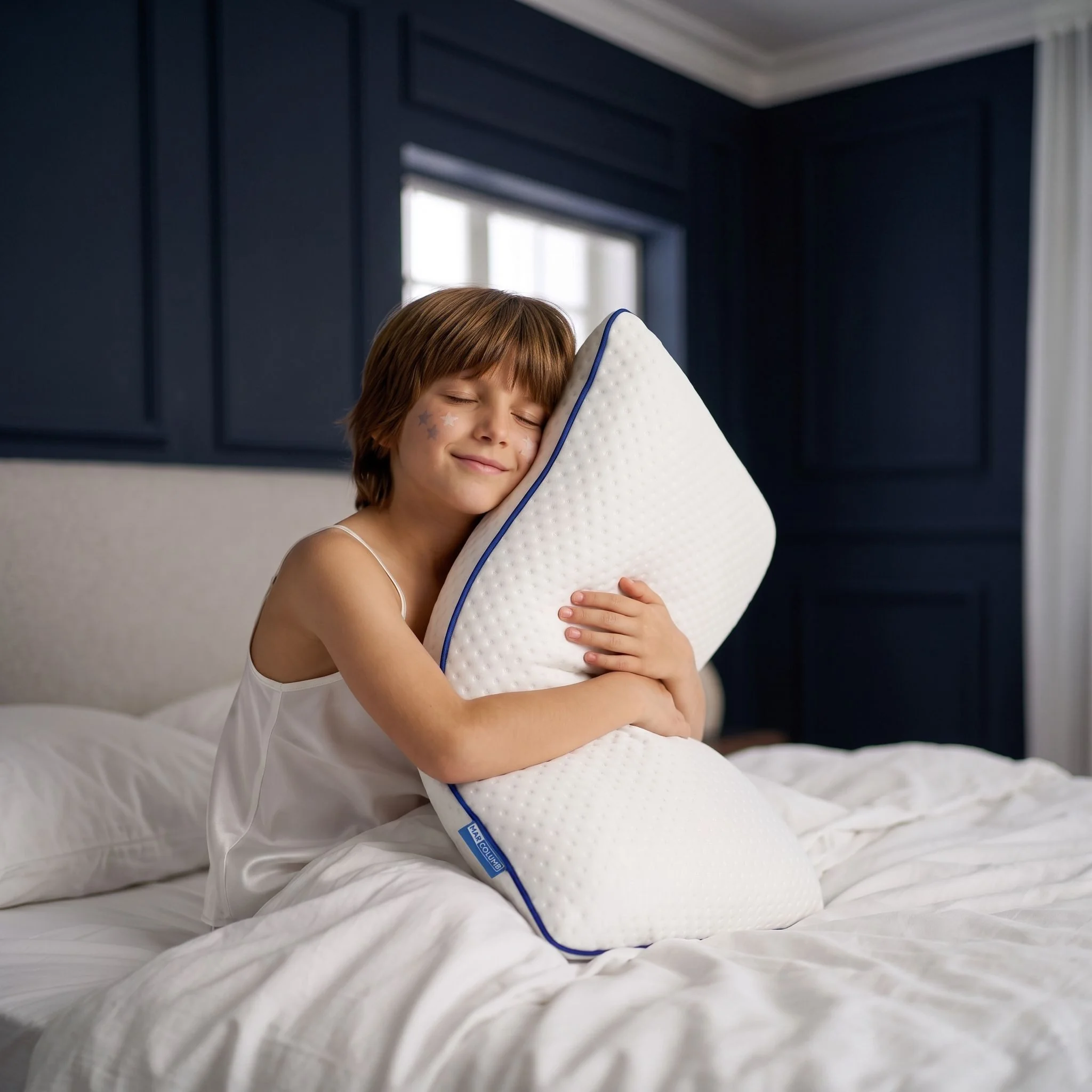 MARCOLUMB Kopfkissen MARCOLUMB Kinderkissen Memory Foam 60 x 40 x 6 cm mit Tragetasche
