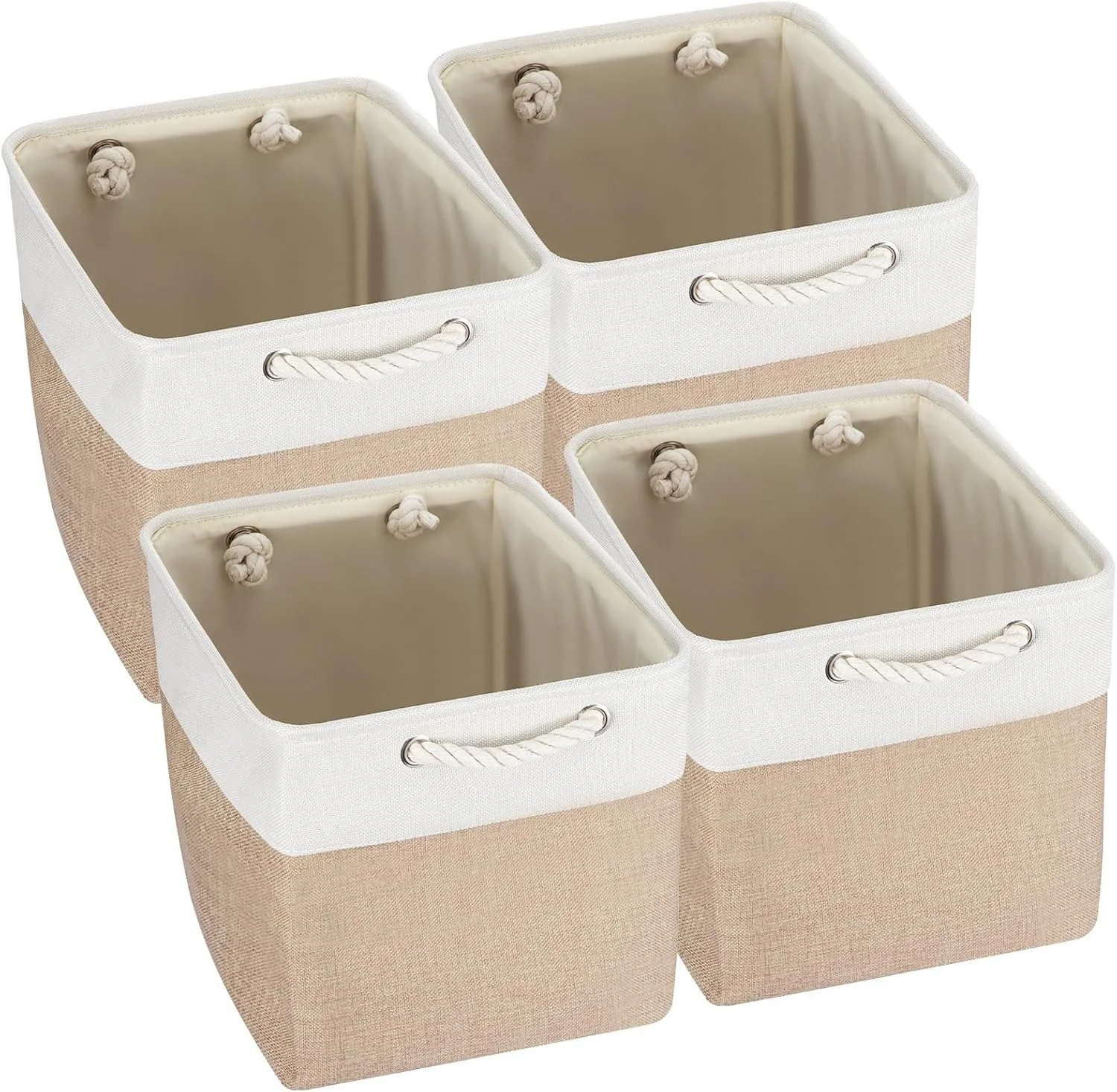 YOUYIJIA Aufbewahrungsbox Vierteiliges Set Foldable Storage Box with Handles