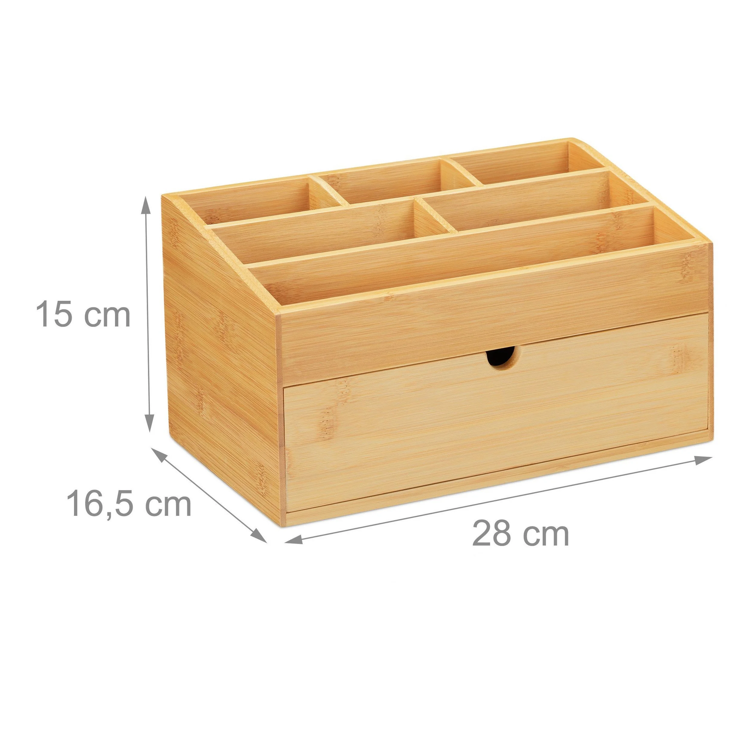 RELAXDAYS Schreibtischaufsatz Schreibtisch Organizer Bambus