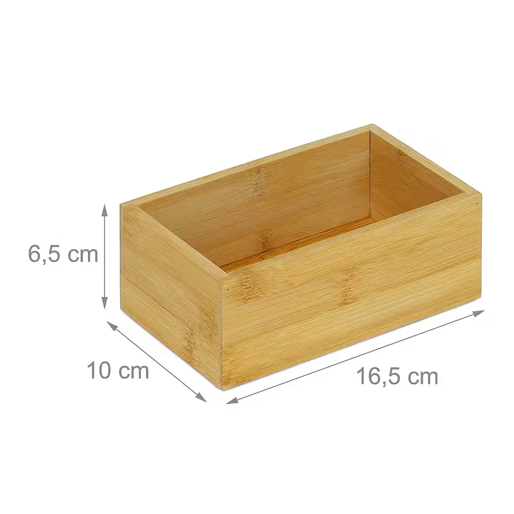 Organizer Bambus Box in Quaderform