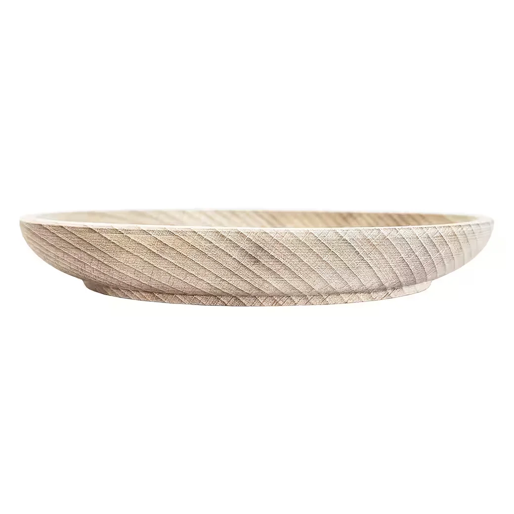 Dekoteller Holz Schüssel 17 cm Buche, unbehandelt