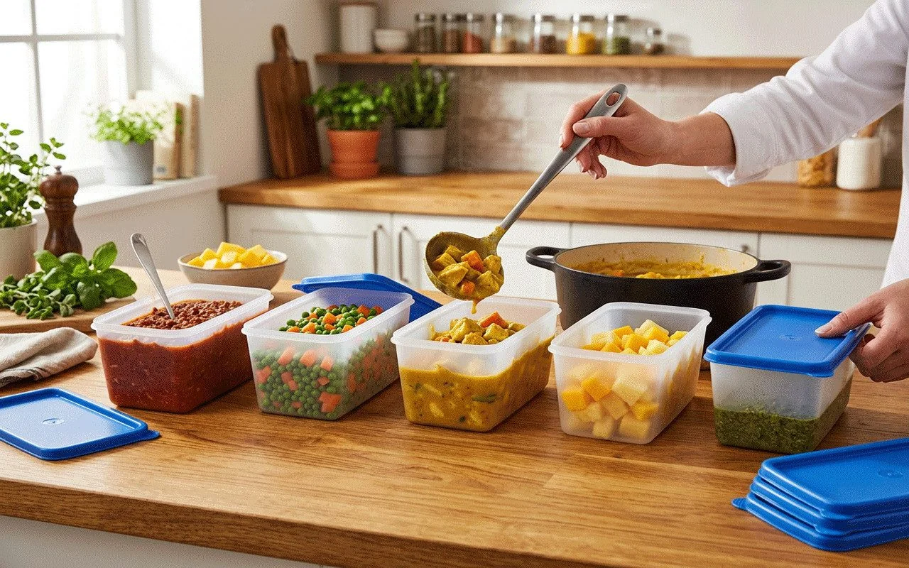 EUROHOME Vorratsdose Gefrierdosen Set 0,75L zum Frischhalten und Gefrieren
