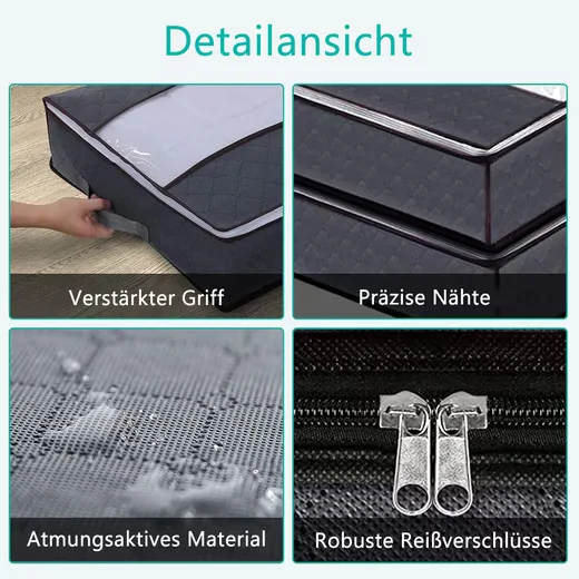 Unterbettkommode 3 Stück Unterbettkommode, Faltbare Aufbewahrungstasche, Unterbettbox