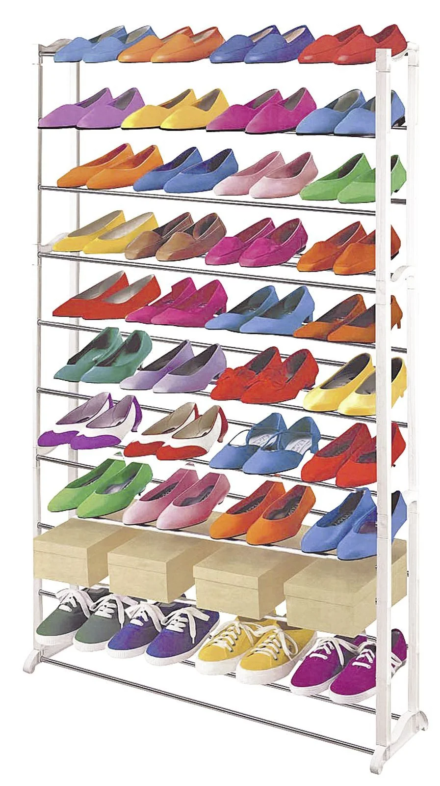 BURI Regal Schuhregal bis 40 Paar Schuhe Schuhständer Schuhschrank Regal