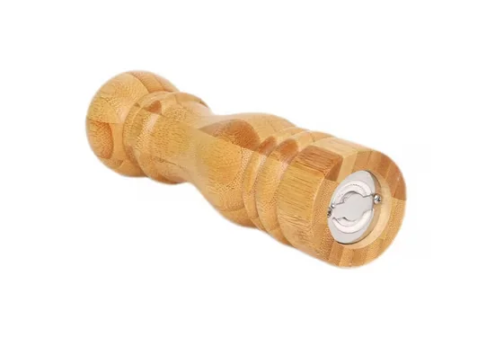 CHEFFINGER Gewürzmühlen Set 2-tlg. Bambus Salz- und Pfeffermühle