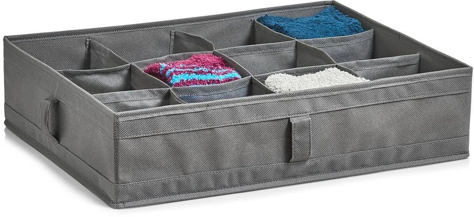 ZELLER PRESENT Organizer Aufbewahrungsbox 12 Fächer faltbar Wäsche