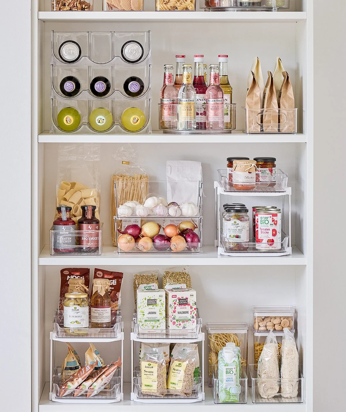 ZELLER PRESENT Küchenorganizer Aufbewahrungsboxen 2-tlg Kunststoff