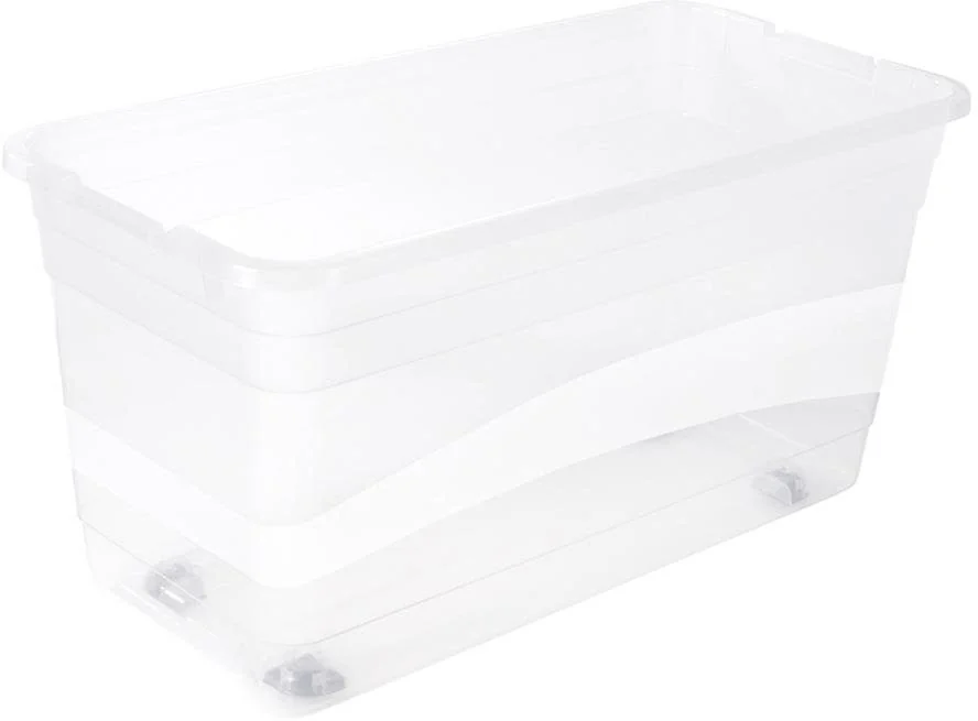 KEEEPER Konrad Aufbewahrungsbox 83 L mit Rollen und Schiebeverschluss