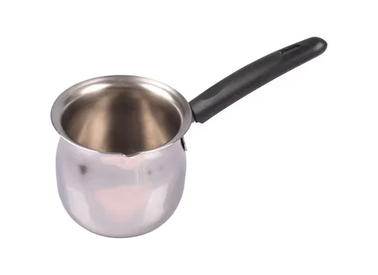 Buri Sahnekännchen Edelstahl 450 ml Milchaufschäumbecher Milchkanne