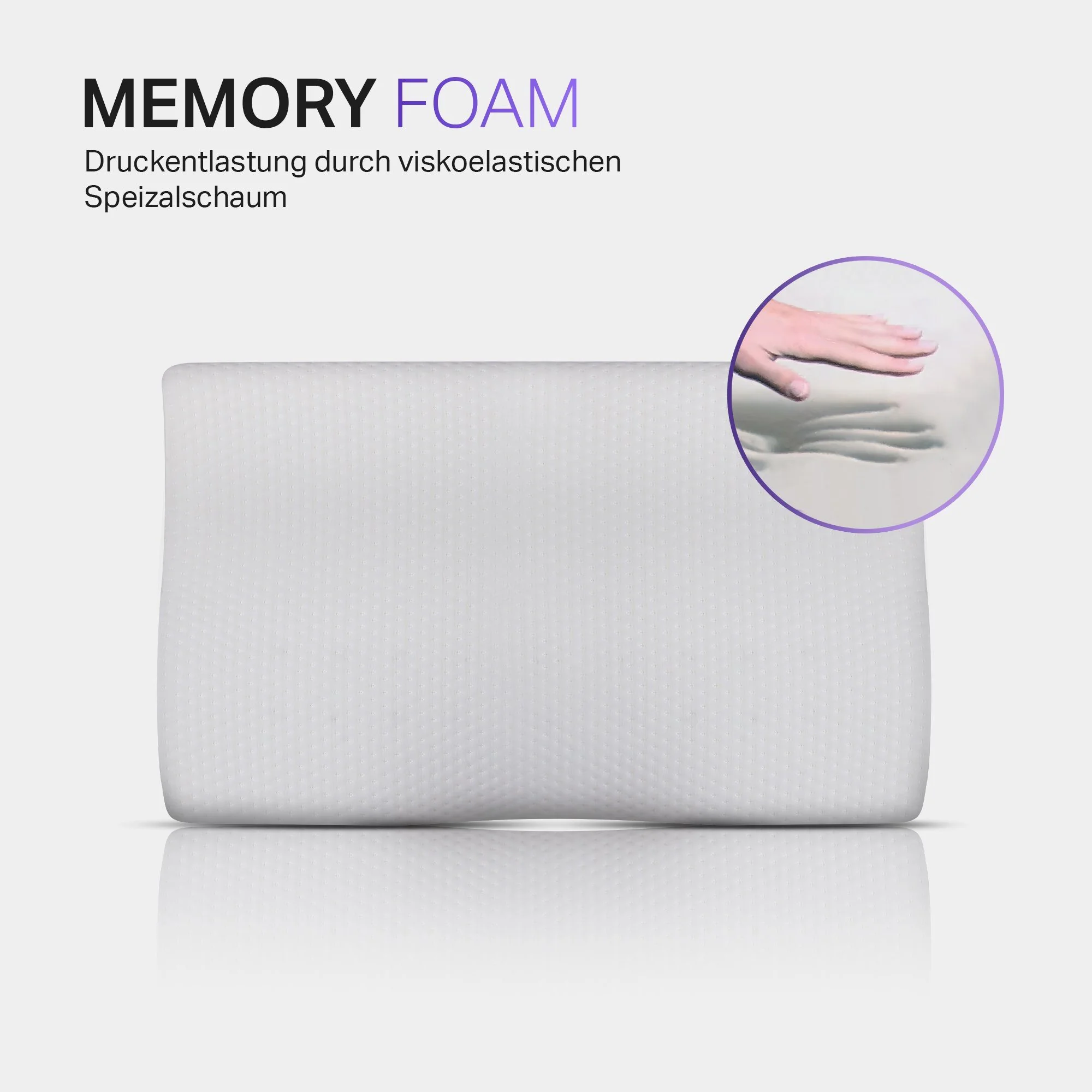 BESTLIVINGS Nackenstützkissen "Premium" aus Memory-Schaum 40x60x8cm